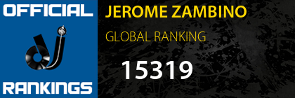 JEROME ZAMBINO GLOBAL RANKING