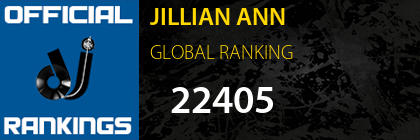 JILLIAN ANN GLOBAL RANKING