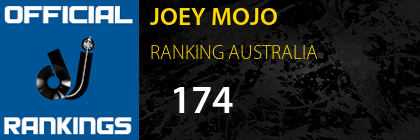 JOEY MOJO RANKING AUSTRALIA