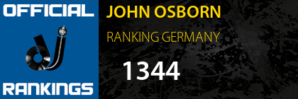 JOHN OSBORN RANKING GERMANY