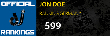 JON DOE RANKING GERMANY