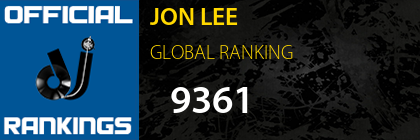 JON LEE GLOBAL RANKING