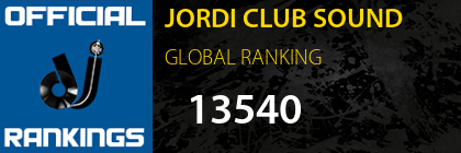 JORDI CLUB SOUND GLOBAL RANKING