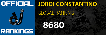 JORDI CONSTANTINO GLOBAL RANKING
