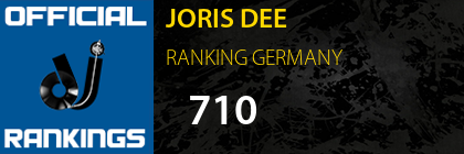 JORIS DEE RANKING GERMANY