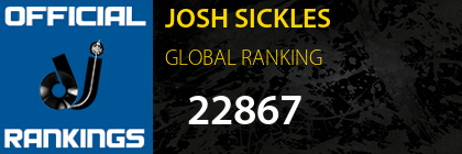 JOSH SICKLES GLOBAL RANKING