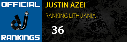 JUSTIN AZEI RANKING LITHUANIA