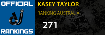 KASEY TAYLOR RANKING AUSTRALIA