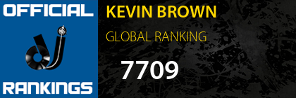 KEVIN BROWN GLOBAL RANKING