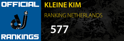 KLEINE KIM RANKING NETHERLANDS