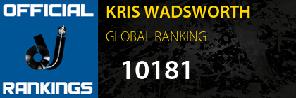 KRIS WADSWORTH GLOBAL RANKING