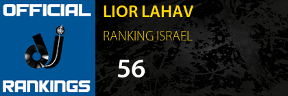 LIOR LAHAV RANKING ISRAEL