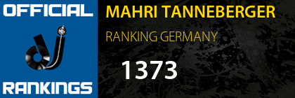 MAHRI TANNEBERGER RANKING GERMANY