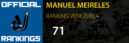 MANUEL MEIRELES RANKING VENEZUELA