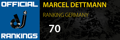 MARCEL DETTMANN RANKING GERMANY