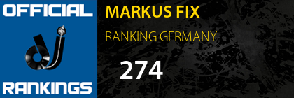 MARKUS FIX RANKING GERMANY