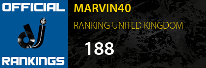 MARVIN40 RANKING UNITED KINGDOM