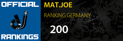 MAT.JOE RANKING GERMANY