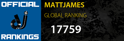 MATTJAMES GLOBAL RANKING