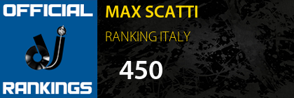 MAX SCATTI RANKING ITALY