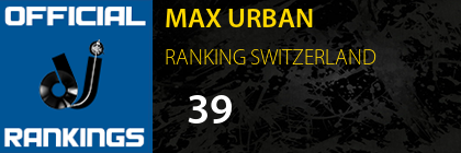 MAX URBAN RANKING SWITZERLAND