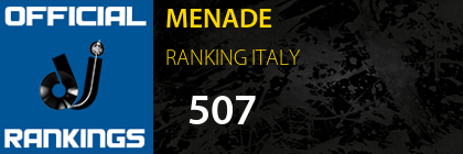 MENADE RANKING ITALY