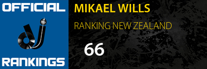 MIKAEL WILLS RANKING NEW ZEALAND