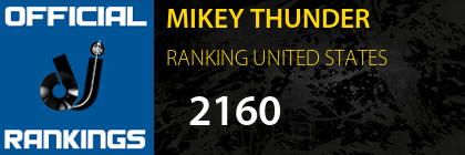 MIKEY THUNDER RANKING UNITED STATES
