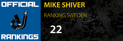 MIKE SHIVER RANKING SWEDEN