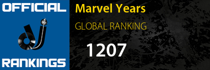 Marvel Years GLOBAL RANKING