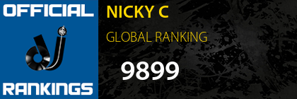 NICKY C GLOBAL RANKING