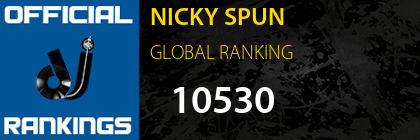 NICKY SPUN GLOBAL RANKING