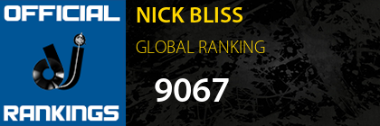NICK BLISS GLOBAL RANKING