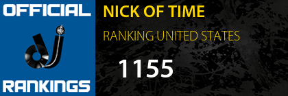 NICK OF TIME RANKING UNITED STATES
