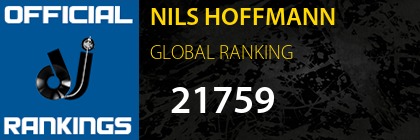 NILS HOFFMANN GLOBAL RANKING