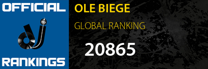 OLE BIEGE GLOBAL RANKING