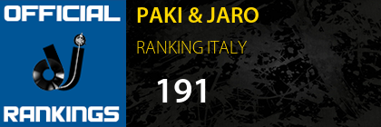 PAKI & JARO RANKING ITALY