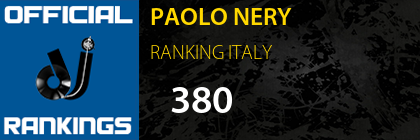 PAOLO NERY RANKING ITALY