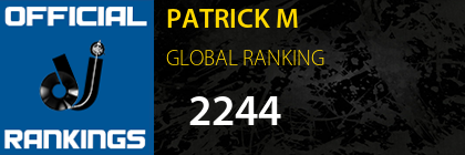 PATRICK M GLOBAL RANKING
