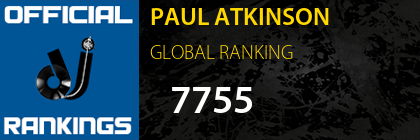 PAUL ATKINSON GLOBAL RANKING