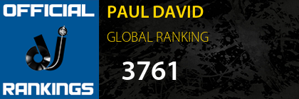 PAUL DAVID GLOBAL RANKING
