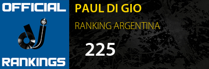 PAUL DI GIO RANKING ARGENTINA