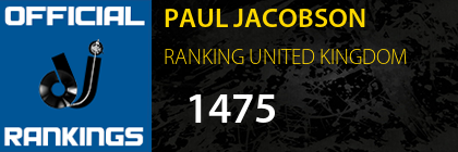 PAUL JACOBSON RANKING UNITED KINGDOM