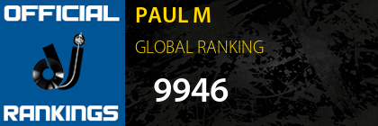 PAUL M GLOBAL RANKING