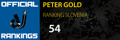 PETER GOLD RANKING SLOVENIA