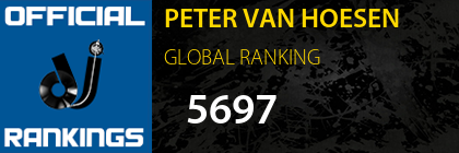 PETER VAN HOESEN GLOBAL RANKING