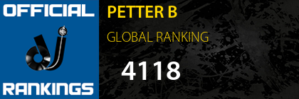 PETTER B GLOBAL RANKING