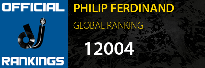 PHILIP FERDINAND GLOBAL RANKING