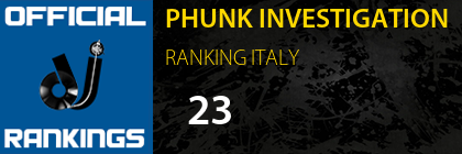 PHUNK INVESTIGATION RANKING ITALY