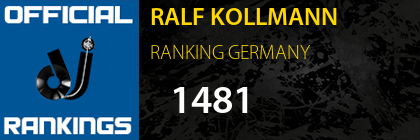 RALF KOLLMANN RANKING GERMANY
